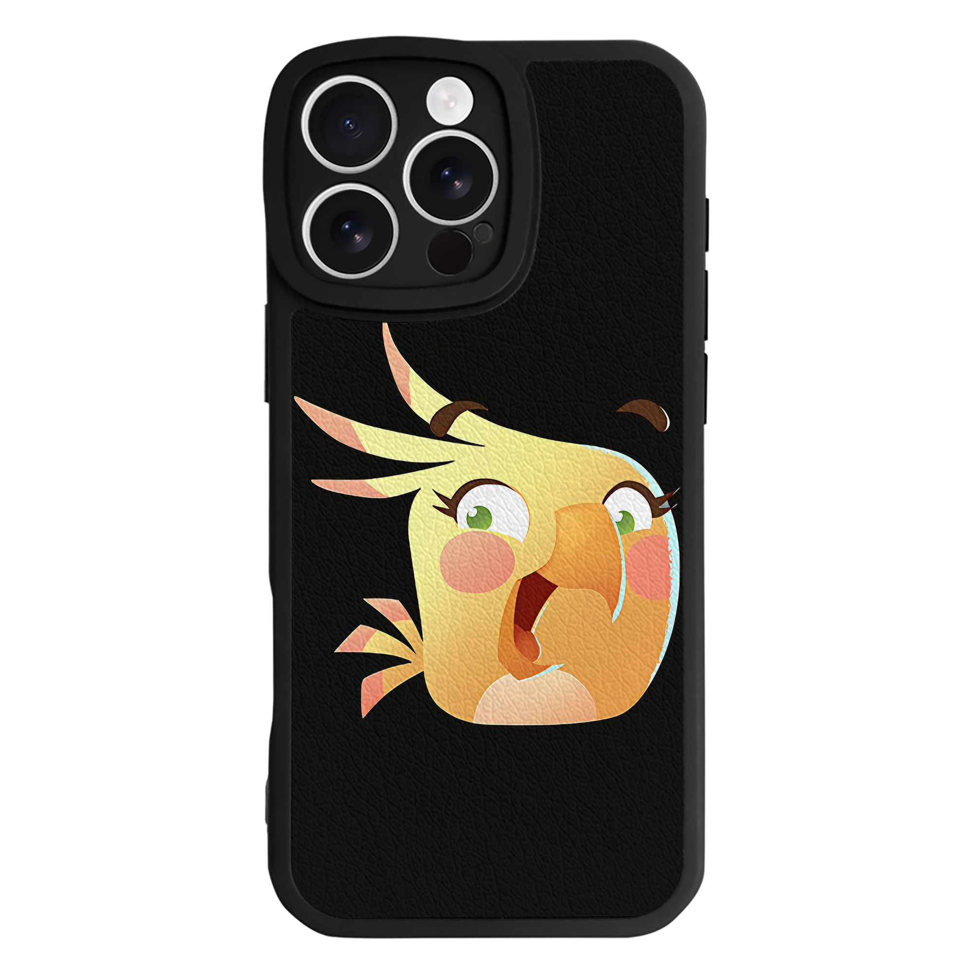 （画像用） Angry Birds アングリーバード 【iPhone 16シリーズ対応】シリコンスマホケース（レザー調） 材質：シリコン